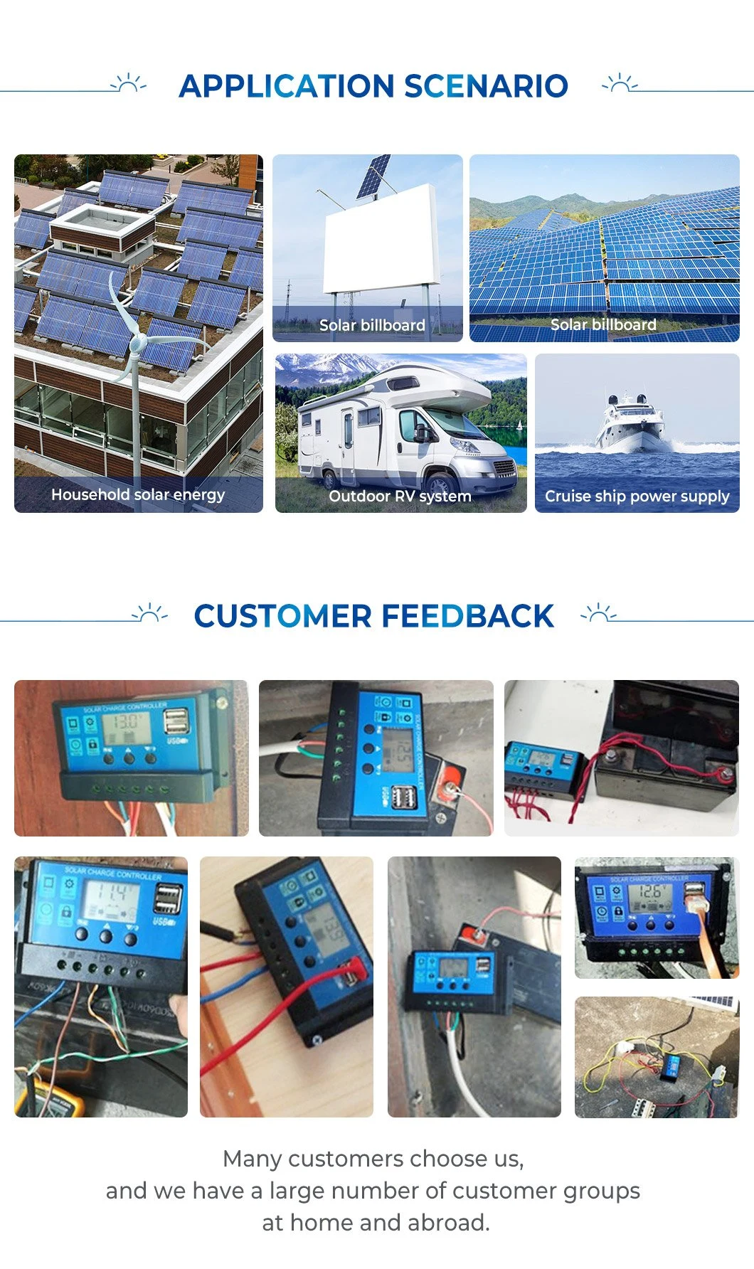 60A MPPT Solar Panel Charge Controller for Solar System Use