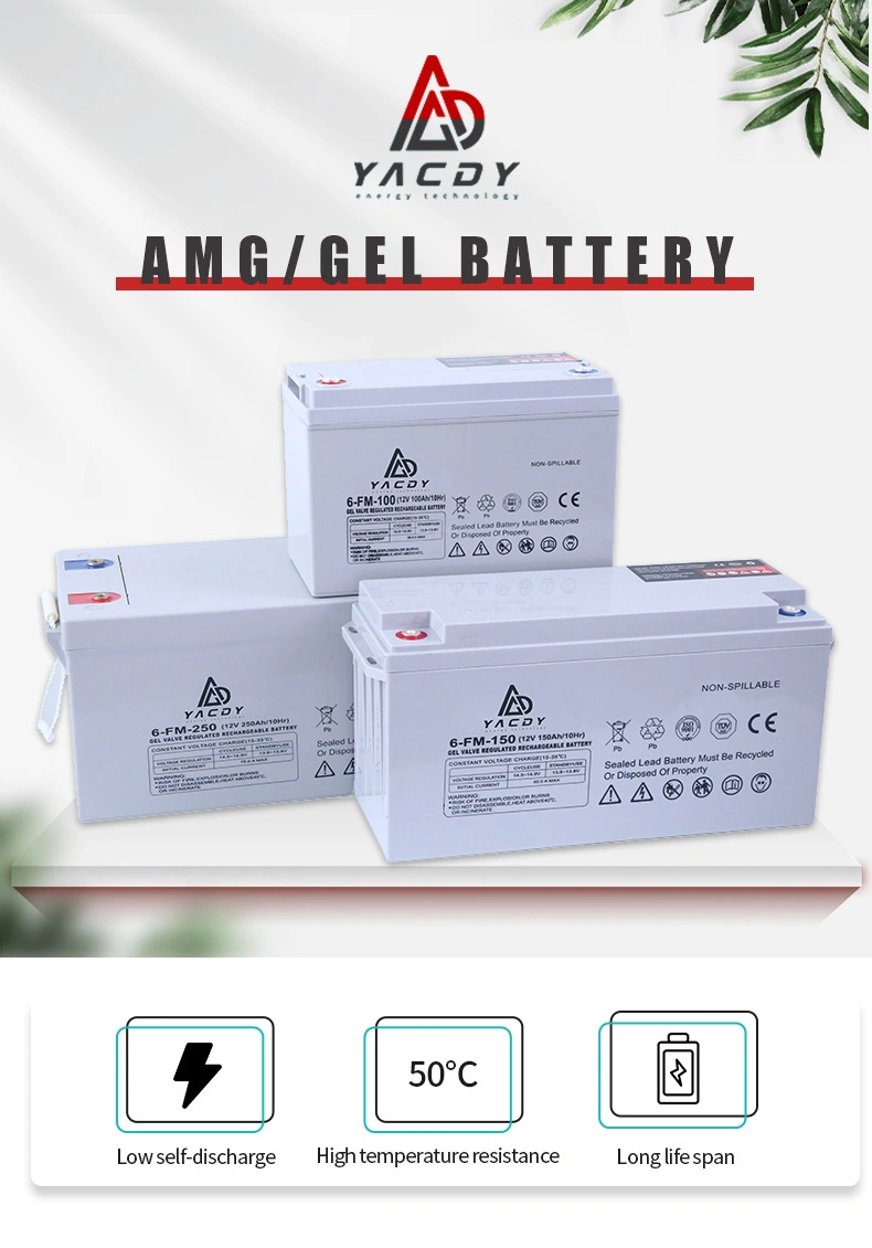 12V200ah AGM Gel Deep Cycle Rechargeable Storage UPS Solar Maintenance Free Lead Acid Battery