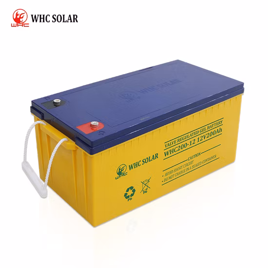 Batteria di accumulo solare in gel a ciclo profondo con inverter da 12 V approvata CE da 200 Ah