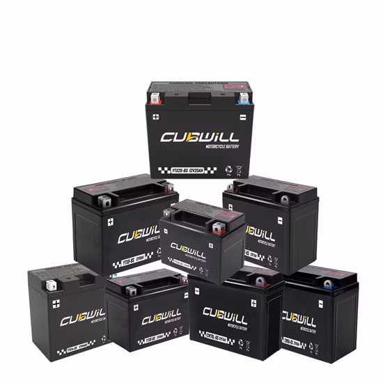 Batterie per motori al piombo acido VRLA MF SLA sigillate OEM e ODM senza manutenzione per la maggior parte dei motocicli (YTZ5S-BS)