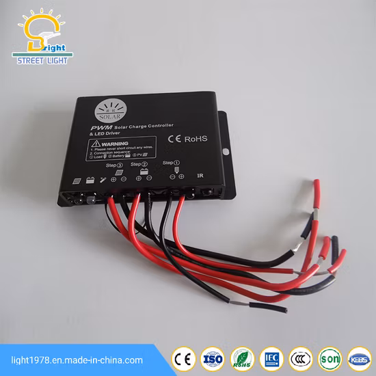 Regolatore di carica solare PWM 12 / 24V 5A-20A per lampione solare